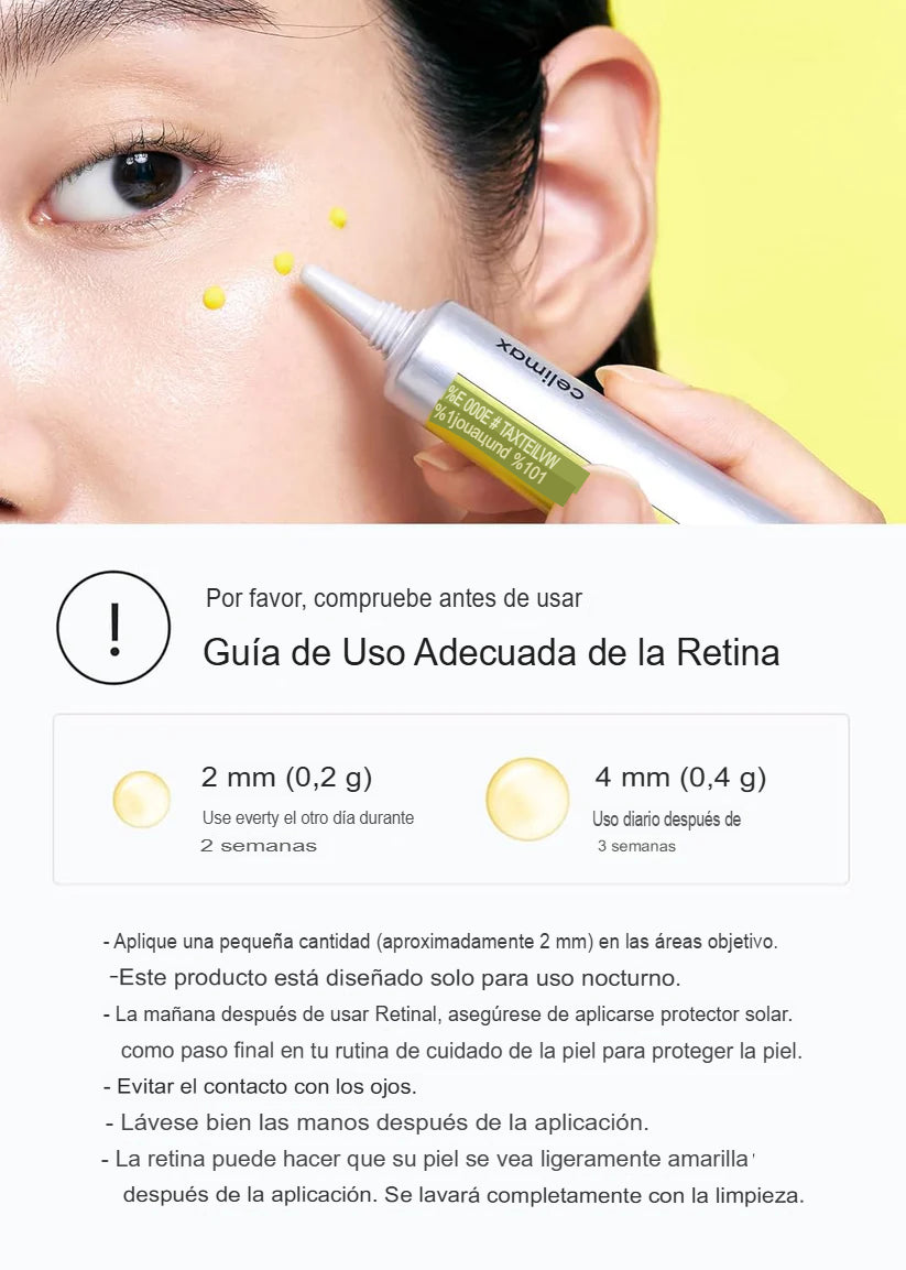 Sérum Reafirmante Antiarrugas con Retinal – Celimax