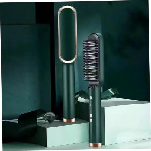 Cepillo Alisador Eléctrico 2 en 1 – Cabello Liso en Minutos